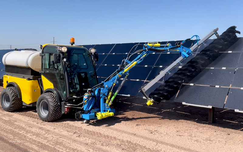 Sunbrush USA Tractor Brush Solar Panel Cleaning System